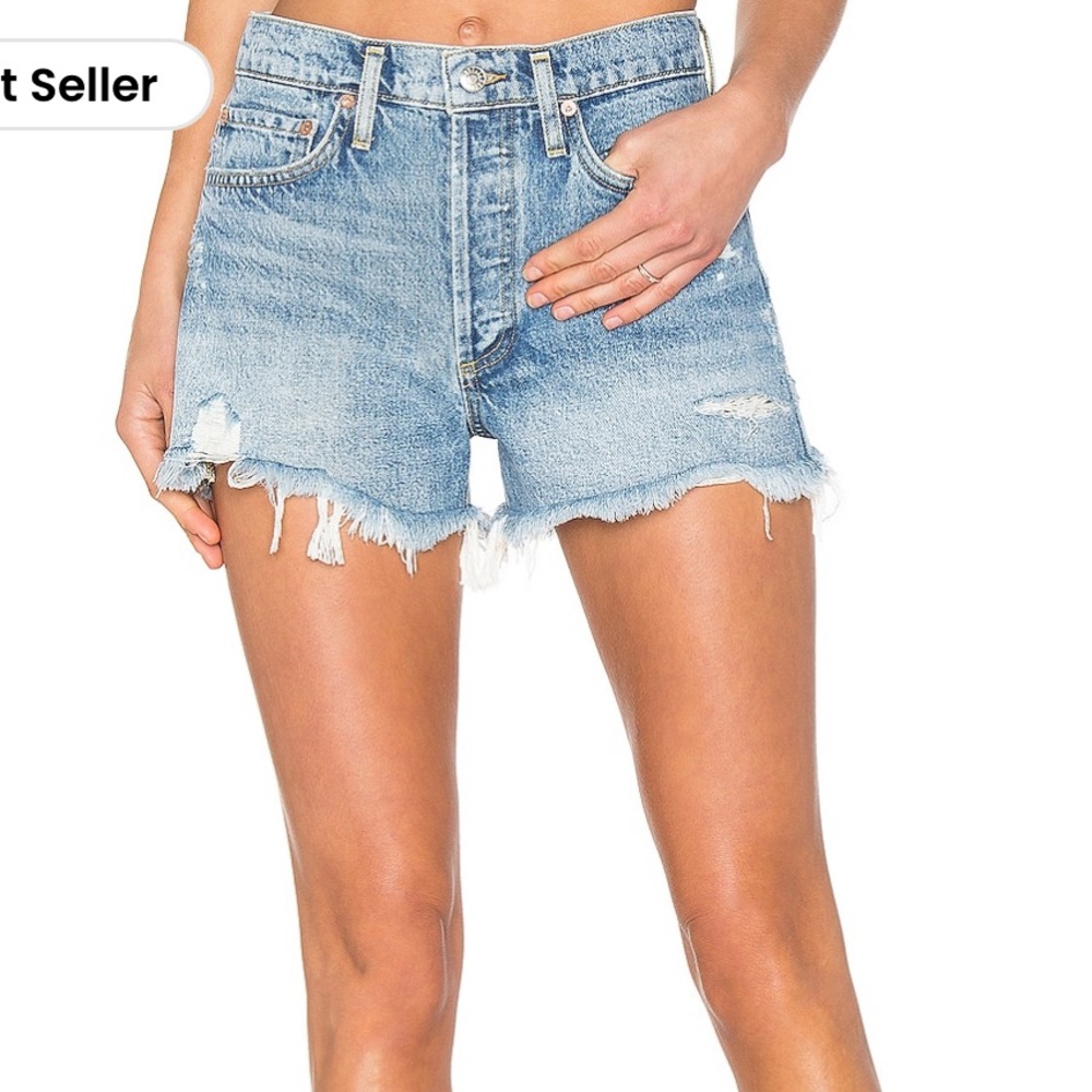 AGolde Shorts Size 27. Button fly cut offs.